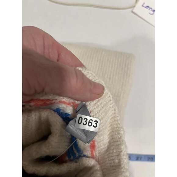 Aerie Fair Isle Cream Pullover Sweater Size SP Nordic Scandi Oversized Cabincore - Picture 8 of 9